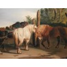 Paintings | Painting entitled ‘The Farrier’, signed and dated 1810. Moinat SA  – Antiques and home décor