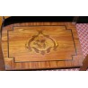 Bedside table, in inlaid rosewood. From  Moinat SA  - Antiques and home décor