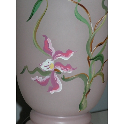  Lampe style 1900, en verre. Avec décor sur  Moinat SA  - Antiquités décoration