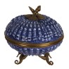 Blue porcelain box with mounts by Moinat SA – Antiques and decorative items