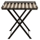 Table rectangular striped black