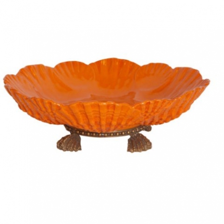 Orange porcelain bowl at  Moinat SA  - Antiques and home décor