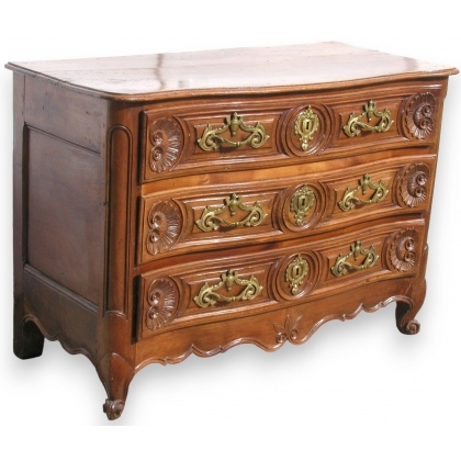 Commode Régence, à 3 tiroirs. Sans serrures. sur  Moinat SA  - Antiquités décoration