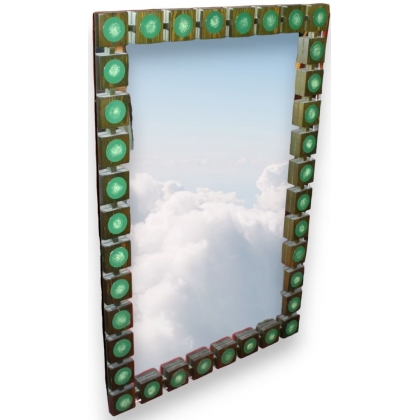  Miroir suédois en bois et médaillons en sur  Moinat SA  - Antiquités décoration