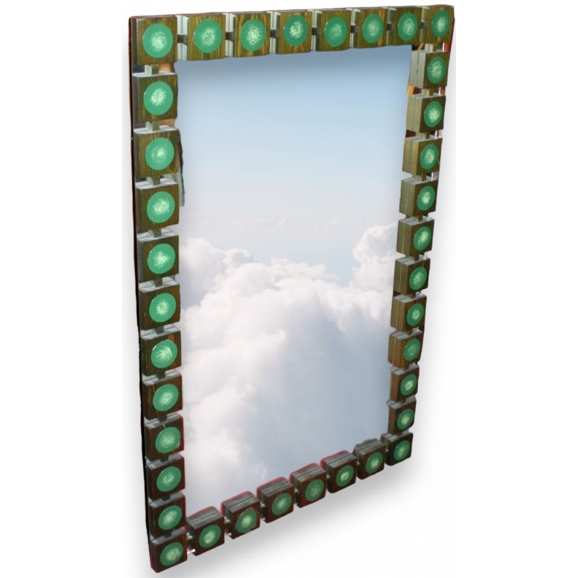  Miroir suédois en bois et médaillons en sur  Moinat SA  - Antiquités décoration