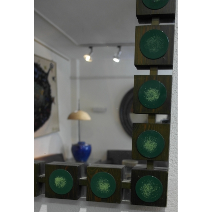  Miroir suédois en bois et médaillons en sur  Moinat SA  - Antiquités décoration