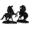 Paire de sculptures \"Chevaux de Marly\",