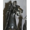 Paire de sculptures \"Chevaux de Marly\",
