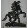 Paire de sculptures \"Chevaux de Marly\",