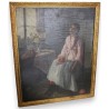 Paintings | Painting entitled ‘Seated Young Girl’, unsigned. Moinat SA  – Antiques and home décor