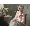 Paintings | Painting entitled ‘Seated Young Girl’, unsigned. Moinat SA  – Antiques and home décor