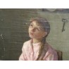 Paintings | Painting entitled ‘Seated Young Girl’, unsigned. Moinat SA  – Antiques and home décor