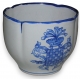 Bol, en porcelaine blanche à motif