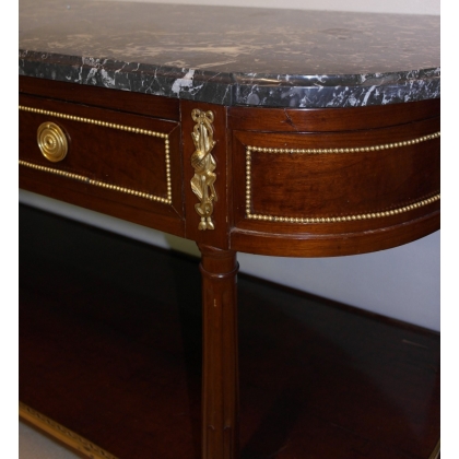 Louis XVI console table with three drawers, by Moinat SA – Antiques and home décor