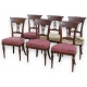 Ensemble de 6 chaises, en acajou.
