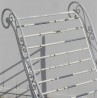Chaise longue d\'extérieur, en fer forgé