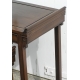 Lot de 4 tables gigognes, en acajou.