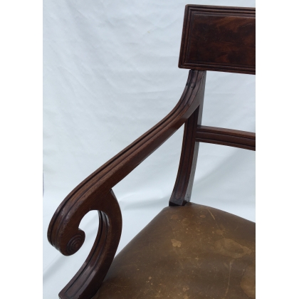 Pair of armchairs, in mahogany. Seat by  Moinat SA  - Antiques and home décor