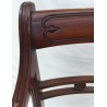 Fauteuil, en acajou. Assise couverte
