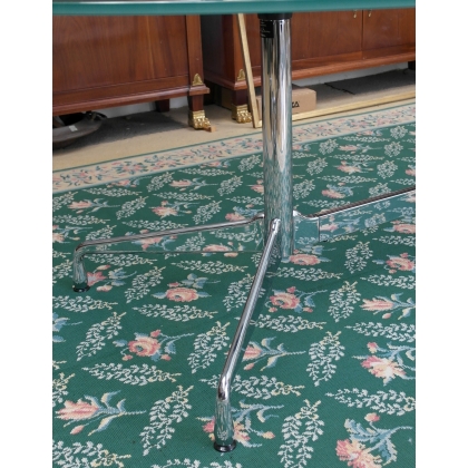 Table de conférence "Segmented" pied chromé sur  Moinat SA  - Antiquités décoration