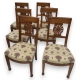Ensemble de 6 chaises Directoire