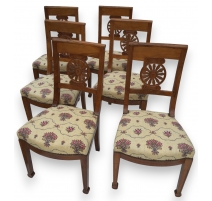Ensemble de 6 chaises Directoire