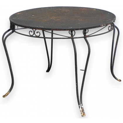  Table ronde d'extérieur à 4 pieds, en sur  Moinat SA  - Antiquités décoration
