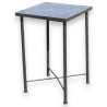  Table carrée, piètement en fer et sur  Moinat SA  - Antiquités décoration