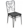 Chaise d'extérieur, en fer forgé.