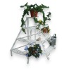  Porte plante demi-lune en fer forgé sur  Moinat SA  - Antiquités décoration