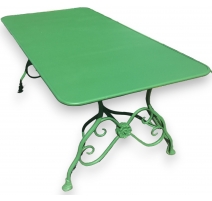 Table modèle Arras en fer forgé vert