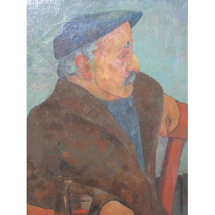 Paintings | Painting entitled ‘Marcel’, signed BOUTAGY, dated 1977. Moinat SA  – Antiques and home décor