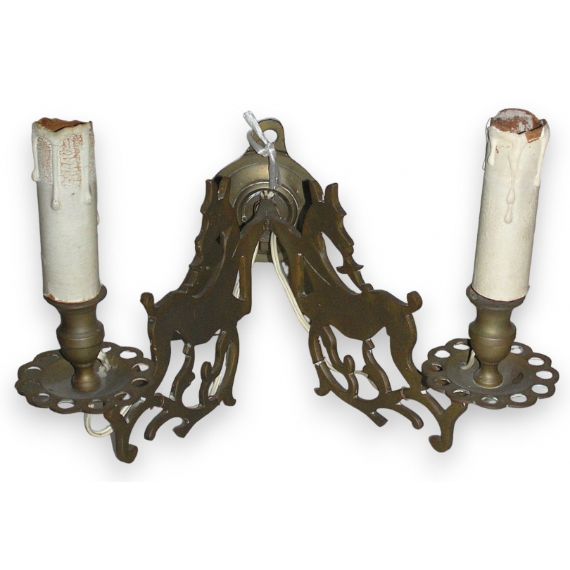  Applique à deux lumières, en bronze. sur  Moinat SA  - Antiquités décoration