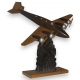 Sculpture "Maquette d'avion", en hêtre,