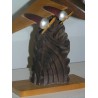  Sculpture "Maquette d'avion", en hêtre, sur  Moinat SA  - Antiquités décoration