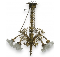 Louis XVI chandelier with 5 lights.