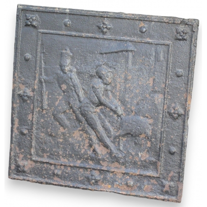  Plaque de cheminée, en fonte. France. sur  Moinat SA  - Antiquités décoration