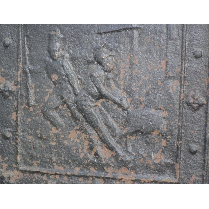  Plaque de cheminée, en fonte. France. sur  Moinat SA  - Antiquités décoration