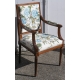 Paire de fauteuils style Louis XVI à
