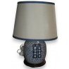 Lampe ronde, en porcelaine blanche à