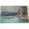 Paintings | Oil on paper painting ‘Seaside’, Moinat SA  – Antiques and home décor