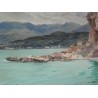 Paintings | Oil on paper painting ‘Seaside’, Moinat SA  – Antiques and home décor