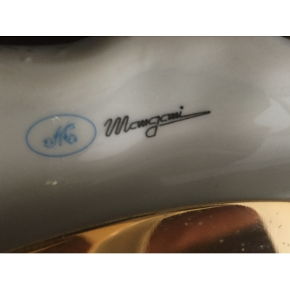 Blue porcelain fish by MANGANI, available at Moinat SA – Antiques and home décor