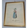 Gravure costume "Grisons"  sur Moinat SA  - Antiquités décoration -  Gravures, Lithos