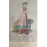 Engraving of the ‘Zug’ costume at Moinat SA – Antiques and decorative arts – Engravings, lithographs