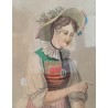 Engraving of the ‘Zug’ costume at Moinat SA – Antiques and decorative arts – Engravings, lithographs