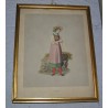 Engraving of the ‘Zug’ costume at Moinat SA – Antiques and decorative arts – Engravings, lithographs