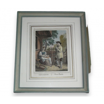 Engraving ‘Costume d’Uri’ by Moinat SA – Antiques and decorative items – Engravings, lithographs
