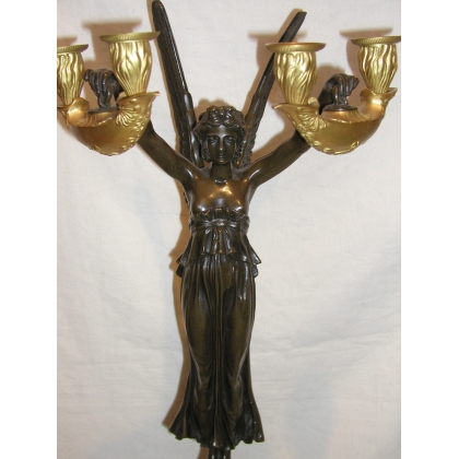 Pair of Empire-style ‘A la Victoire’ wall sconces. From Moinat SA – Antiques and home décor