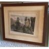 Coloured engraving "Near the mouth of the river" by Moinat SA – Antiques and decorative items – Engravings, lithographs